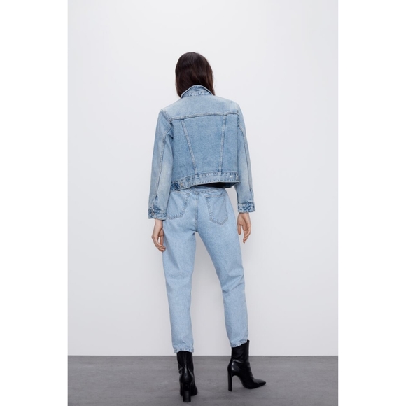 Zara Fleece Lined Denim jacket - Picture 9 of 15